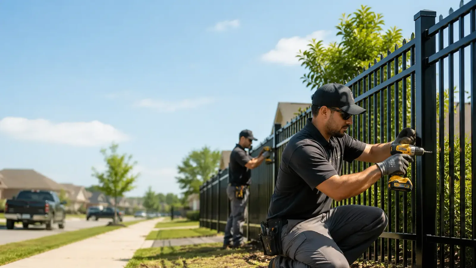 Metal Fence Installation in Sandia, TX